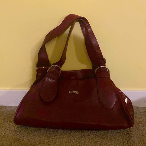 Scarlet Gucci large leather handbag - Picture 1 of 2